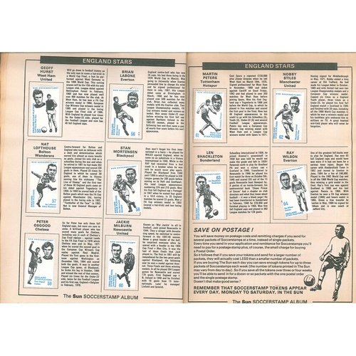 374 - UK Cinderellas; Football Encyclopaedia & Soccerstamp Album 1971-72 softcover book published by T... 