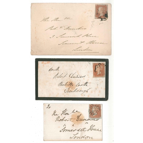 362 - UK Postal History; 1841 (6), 1842 (3), 1843 (7), and 1844 (2) seln. of covers with Penny Red Imperfs... 