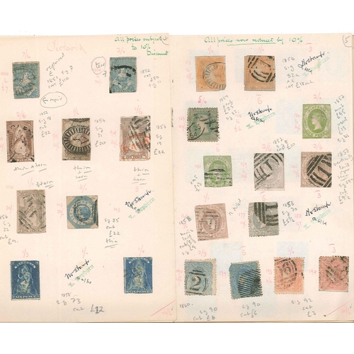 112 - Australian States; remainder club book with used seln. of often earlier South Australia (10) and Vic... 