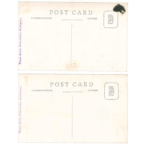 1225 - Postcards; Scotland; two different unused RP cards showing RAF flying boat 1121 at Kirkwall, stated ... 