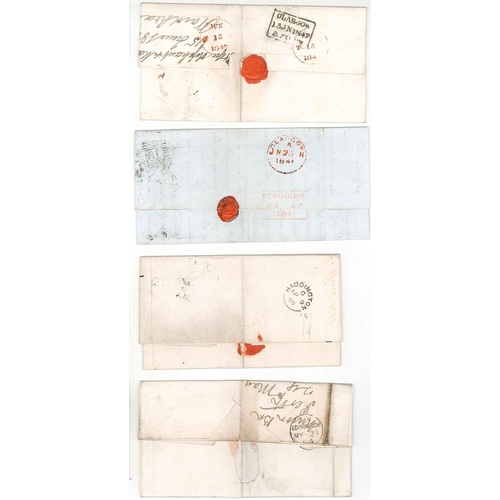 364 - UK Covers; 1845-68 mixed selection of covers/entires all with Twopence Blue adhesives of various iss... 