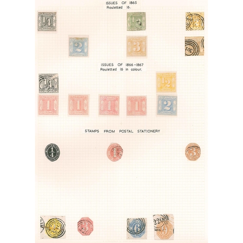 162 - German States; Thurn and Taxis; 1852-67 useful mint and used colln. of both districts on pages showi... 