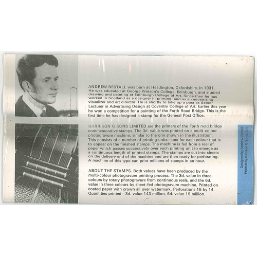 331 - UK Presentation Packs; 1964 Forth Road Bridge pack in good complete condition, with typical warping.... 