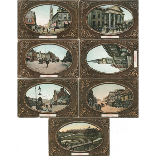 102 - Postcards; Scotland; Airdrie; seln. of cards comprising ten of same series plus seven other views. A... 