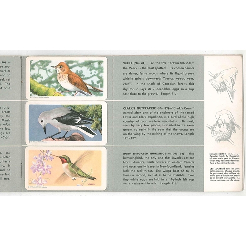 1175 - Trade Cards; Brooke Bond (Canada); 1959 Song Birds of North America set (48) stuck in to printed alb... 