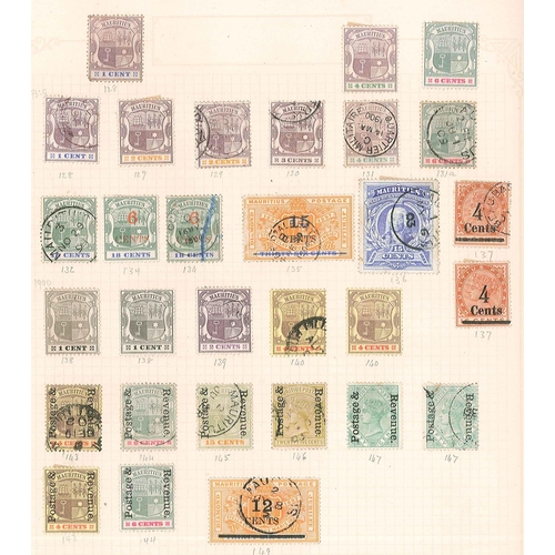 213 - Mauritius; 1860-1946 mint and used collection on pages, mainly good/fine but some with faults. Inclu... 