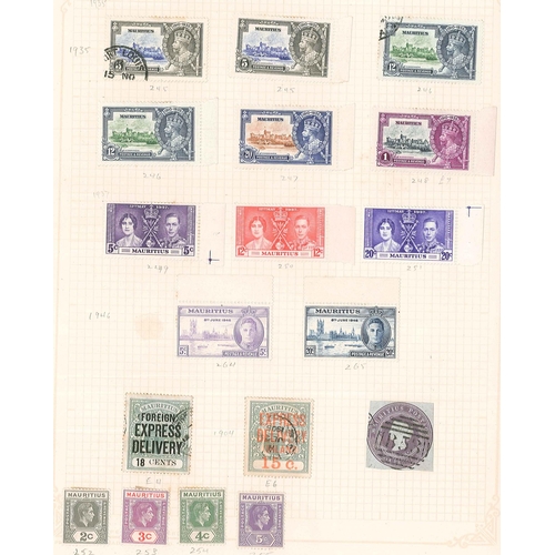 213 - Mauritius; 1860-1946 mint and used collection on pages, mainly good/fine but some with faults. Inclu... 