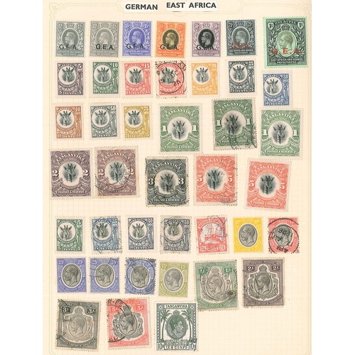 18 - Commonwealth; East Africa; pages with K.U.T. inc. 1890-95 3r to 5r m.m. (each with a straight edge),... 