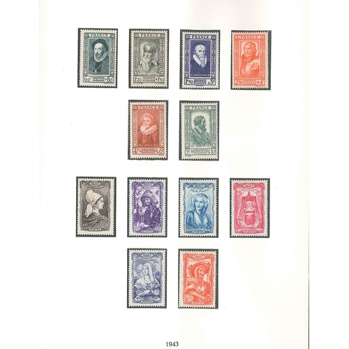 156 - France; 1853-1982 mint collection in five Lindner hingeless albums (first three are old style, last ... 