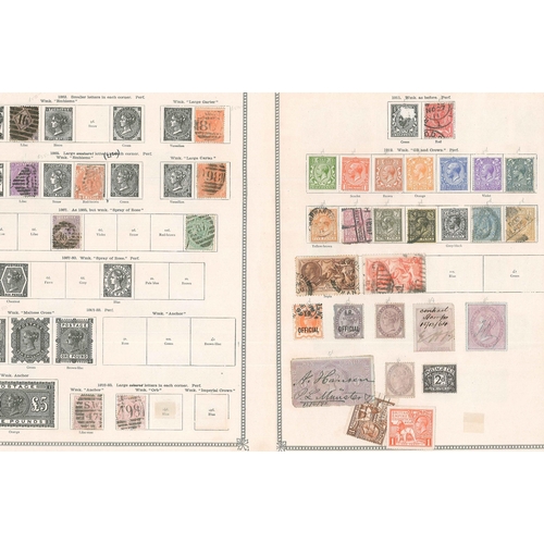 391 - UK Mixed Lots; 1841-1934 small colln. on leaves, mostly used, mixed condition, with better and highe... 