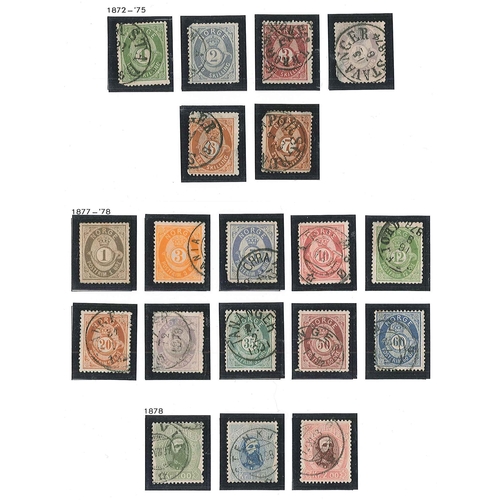 224 - Norway; 1856-1944 collection on pages, mainly used to about 1925, then mainly mint, with 1856 Oscar ... 