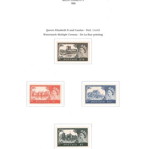 379 - UK Collections; 1952-70 unmounted mint collection in album with commems complete inc. phosphors, def... 