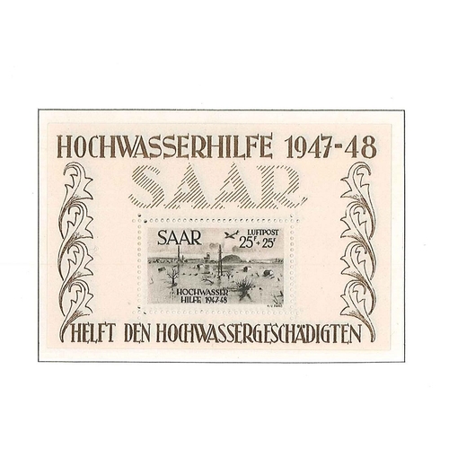 232 - Saar; 1947-59 mint collection on Lighthouse hingeless pages, complete as per spaces provided. Includ... 