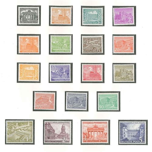 181 - Germany; West Berlin; 1948-85 mint collection virtually complete in two Lindner hingeless albums, ne... 