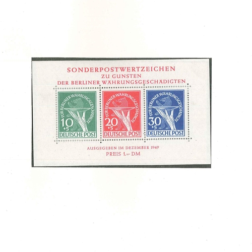 181 - Germany; West Berlin; 1948-85 mint collection virtually complete in two Lindner hingeless albums, ne... 