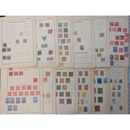 119 - Austria; 1850-1948 mint and used collection on Italian printed pages. Some issues/periods well repre... 