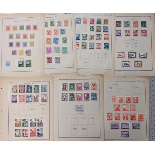 119 - Austria; 1850-1948 mint and used collection on Italian printed pages. Some issues/periods well repre... 