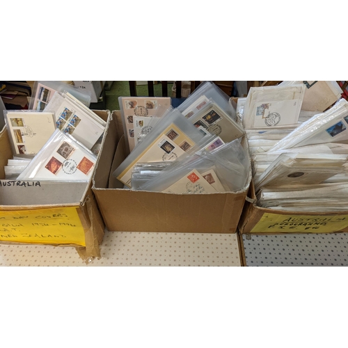 116 - Australia; 1948-94 two boxes of first day covers, individually pencil-priced and packeted, bulk from... 