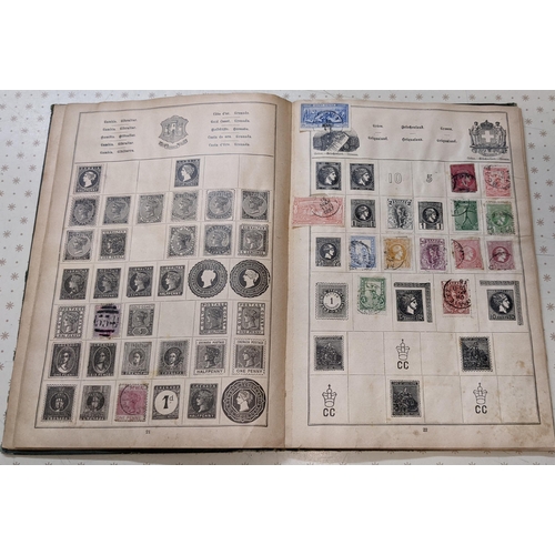 1002 - Collections; early Continental album with about 500 stamps, some stuck down, some on hinges, typical... 