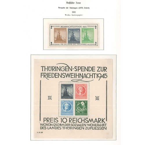 174 - Germany; Allied Occupation; 1945-49 fine and valuable mint collection in Lighthouse hingeless album,... 