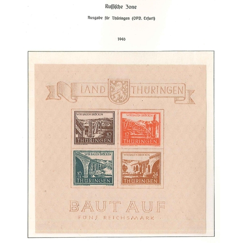 174 - Germany; Allied Occupation; 1945-49 fine and valuable mint collection in Lighthouse hingeless album,... 