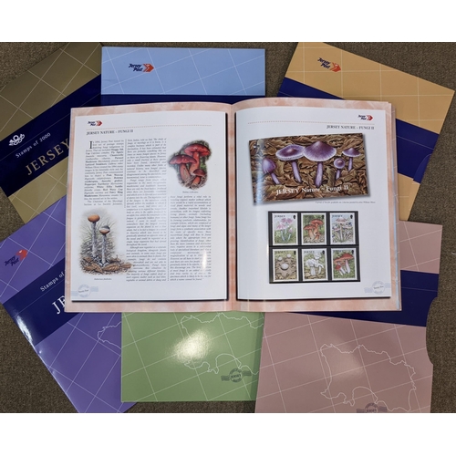 378 - Jersey; 2000-2005 complete run of year books, face value c.£169. (6)