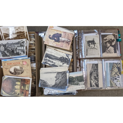 96 - Postcards; bulk lot of cards of mixed ages, from c. Edwardian to date, but little after c.1950s/60s.... 