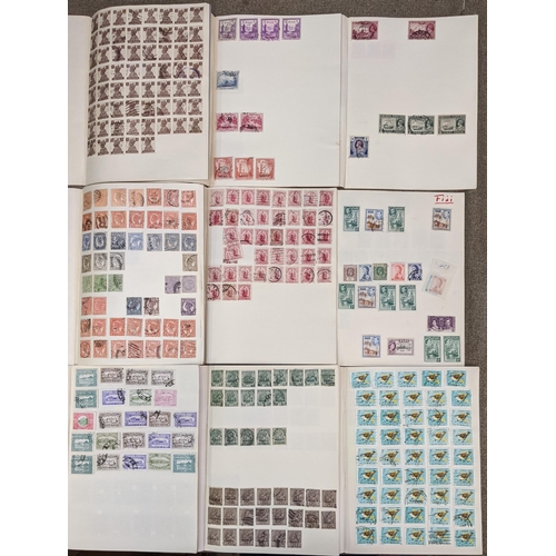 395 - UK Mixed Lots; box of 39 jotters with many 1,000s of used stamps, often highly duplicated. A bit of ... 