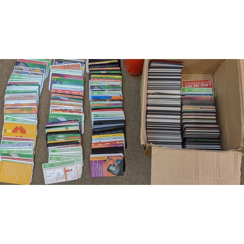 1281 - Telephone Cards; box of used cards, most (if not all) BT, with good variety but probably duplication... 