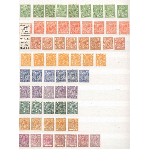 387 - UK Collections; stockbook of mint KG5 and KG6. A useful range with better values throughout, these o... 