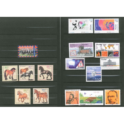 179 - Germany; West Germany and Unified; 1990-2002 colln. of u.m. stamps in two small albums, all with “Mu... 