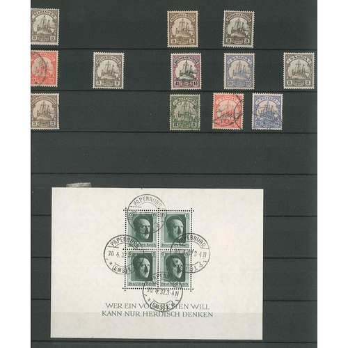 163 - Germany; 1872-1944 collection in stockbook. Starts with a selection of various Eagles (mixed conditi... 