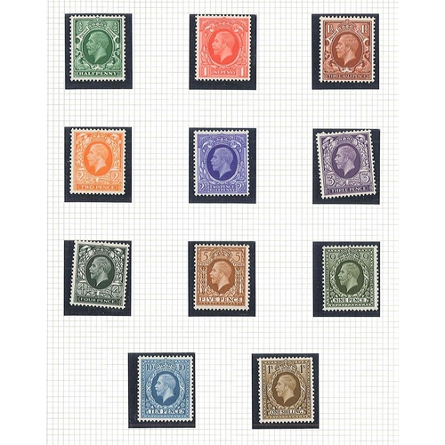 381 - UK Collections; 1911-70 colln. of unmounted mint inc. 1912-24 set (13 – missing the 9d olive-g... 