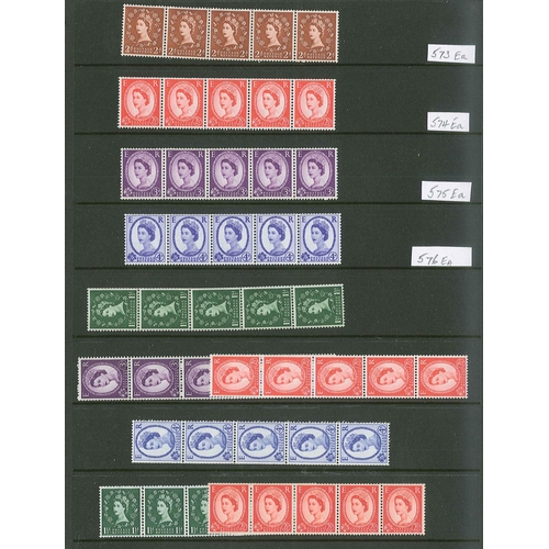 388 - UK Collections; 1952-69 mint and used collection of definitives in stockalbum inc. sets of Wildings,... 