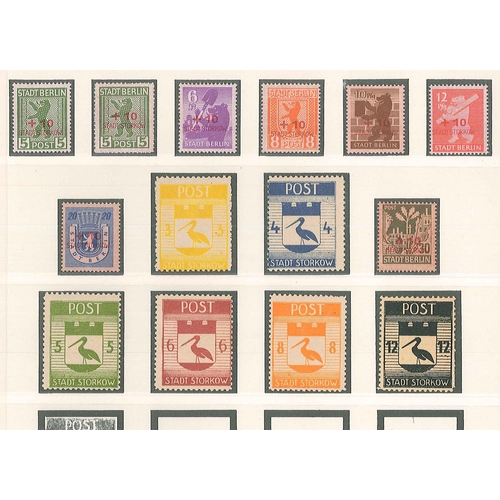 173 - Germany; Post-War Locals; 1945-46 fine mint collection in Lindner hingeless album comprising Apolda ... 