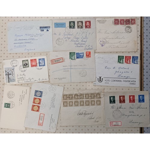 1032 - Covers; Scandinavia; small seln. of covers and cards of Norway (10) and Sweden (15).... 