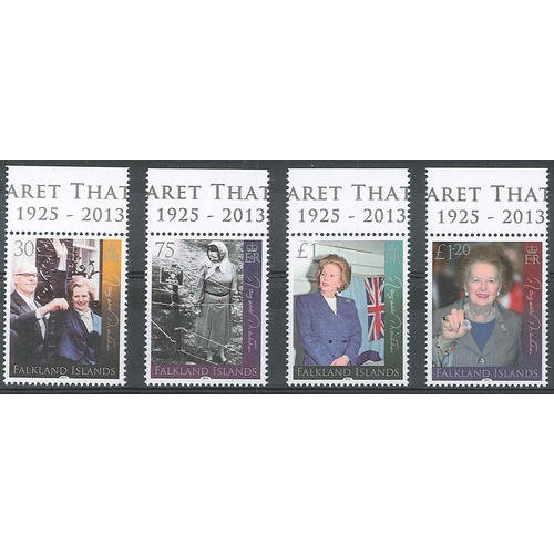 1566 - Falkland Islands; 2013 Margaret Thatcher set (4) u.m. SG 1256-9 cat.£13½ (S.o.W.)