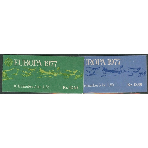 2145 - Norway; Booklets; 1977 the two Europa bkts. cancelled. SG SB51-52 (cat.£23½ for mint).... 