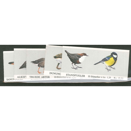 2146 - Norway; Booklets; 1980 Birds (2), 1981 Birds (2), and 1982 Birds bkts. u.m., cat.£38.... 