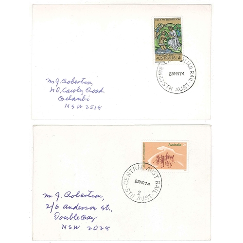 1275 - Australia; 1974 selection of covers with travelling post office cancels (14 different - inc. 