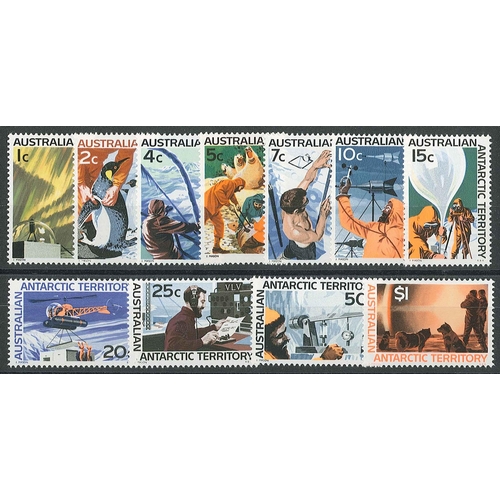 1293 - Australian Antarctic Territory; 1966-68 defin set (11) u.m., SG 8-18 cat.£36.