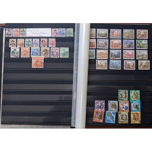 1297 - Austria; 1890-1993 used collection of sets and odds on stockleaves, covering defins, Stamp Day issue... 