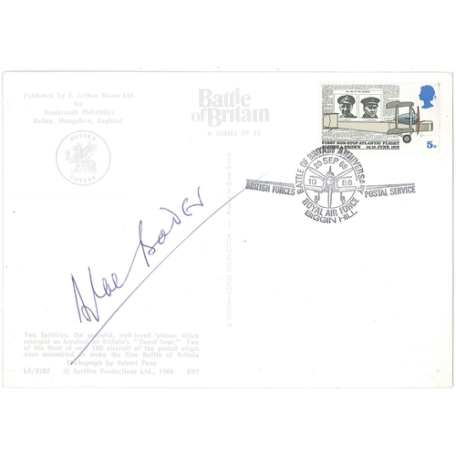 2881 - UK Autographed Covers; 1969 Battle of Britain commem postcard, signed by Douglas Bader.... 