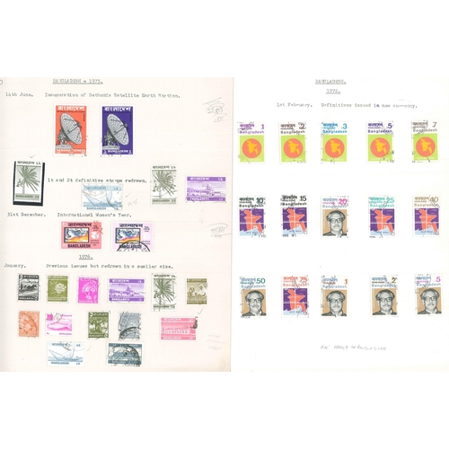 1341 - Bangladesh; 1971-76 used on eight pages inc. sets and multiples. Cat. c.£56 (excluding the 197... 