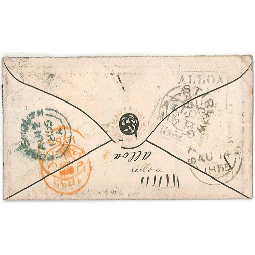 2867 - UK Postal History; 1855 cover (with contents) addressed to 