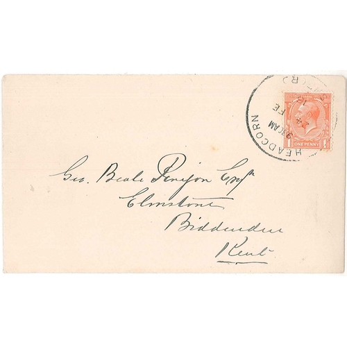 2874 - UK Postal History; 1916 cover with 