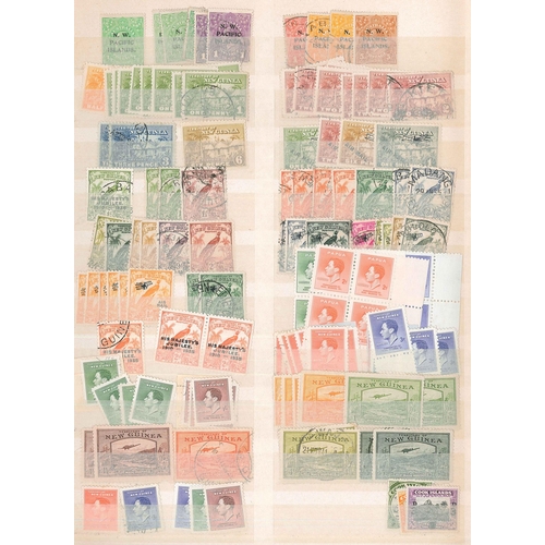 17 - Mixed Lots; Commonwealth; Pacific; stockbook of mint and used, largely odd values, from earlies to a... 