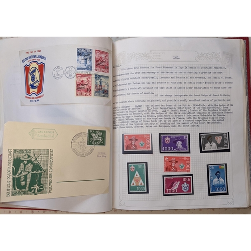 35 - Thematic; Scouting; 1937-78 collection in album of stamps (mainly in sets, often u.m., some m.m. or ... 