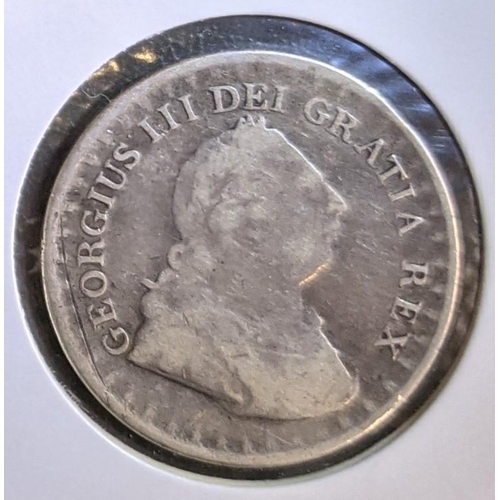 45 - Coins; UK; 1812 three shillings bank token G./F.