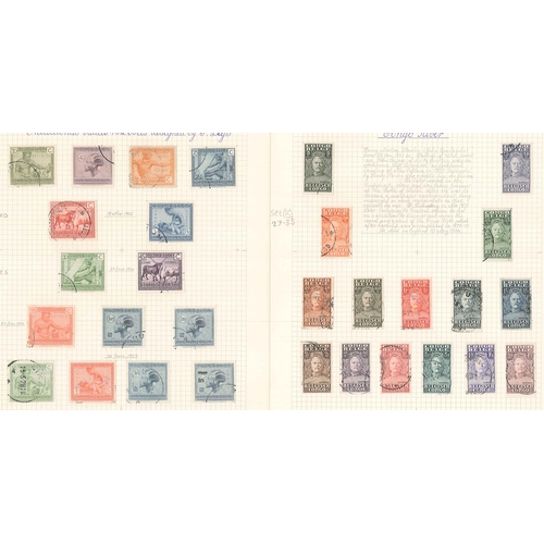 121 - Belgian Congo; useful little bundle of fifteen pages from different collections with mint and used o... 